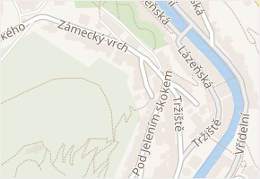 Zámecký vrch v obci Karlovy Vary - mapa ulice