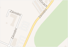 Závodní v obci Karlovy Vary - mapa ulice