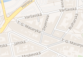 Zeyerova v obci Karlovy Vary - mapa ulice