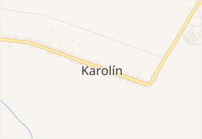 Karolín v obci Karolín - mapa části obce