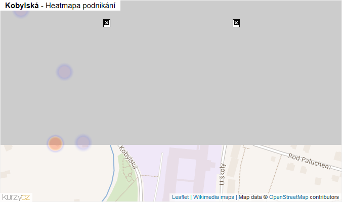 Mapa Kobylská - Firmy v ulici.