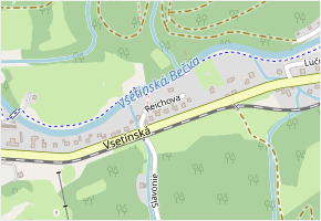Reichova v obci Karolinka - mapa ulice