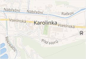 Sklářská v obci Karolinka - mapa ulice