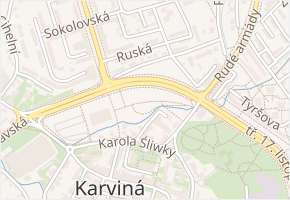 Borovcova v obci Karviná - mapa ulice