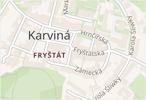 Fryštátská v obci Karviná - mapa ulice