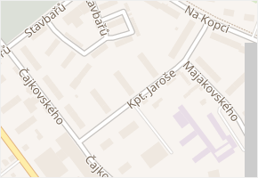 Kpt. Jaroše v obci Karviná - mapa ulice