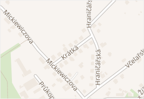 Krátká v obci Karviná - mapa ulice