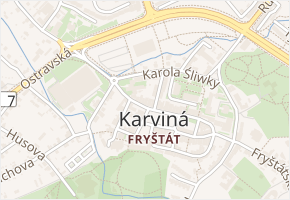 Masarykovo nám. v obci Karviná - mapa ulice