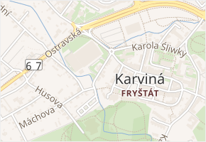 Mlýnská v obci Karviná - mapa ulice