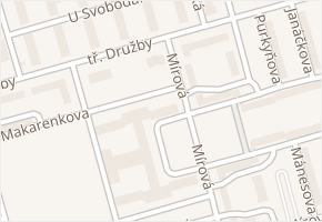 nám. Budovatelů v obci Karviná - mapa ulice