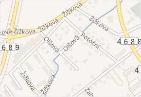 Olšová v obci Karviná - mapa ulice