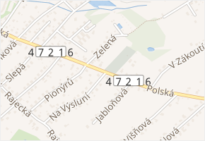 Polská v obci Karviná - mapa ulice