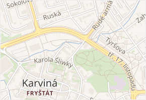 Poštovní v obci Karviná - mapa ulice