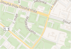 Puškinova v obci Karviná - mapa ulice