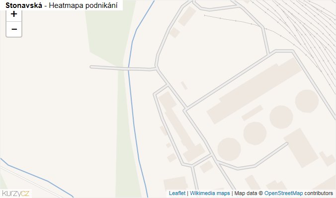 Mapa Stonavská - Firmy v ulici.