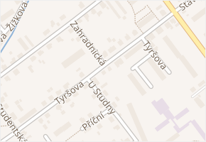 Tyršova v obci Karviná - mapa ulice