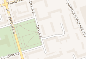 Urxova v obci Karviná - mapa ulice