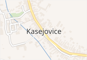 Kasejovice v obci Kasejovice - mapa části obce