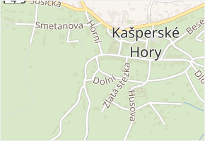 Barvířská v obci Kašperské Hory - mapa ulice