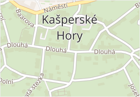 Dlouhá v obci Kašperské Hory - mapa ulice