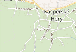 Dolní v obci Kašperské Hory - mapa ulice