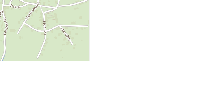 Husova v obci Kašperské Hory - mapa ulice