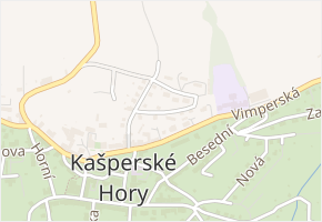 Karlova v obci Kašperské Hory - mapa ulice