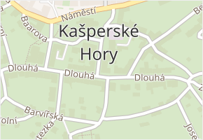 Kašperské Hory v obci Kašperské Hory - mapa části obce