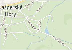 Krátká v obci Kašperské Hory - mapa ulice