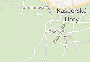 Nerudova v obci Kašperské Hory - mapa ulice