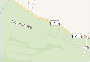 Smetanova v obci Kašperské Hory - mapa ulice