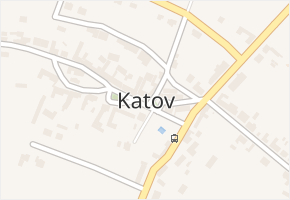 Katov v obci Katov - mapa části obce