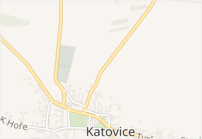 Krtská v obci Katovice - mapa ulice