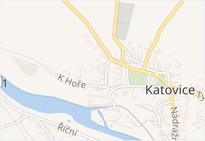 Pankrác v obci Katovice - mapa ulice