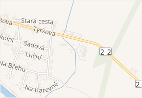 Průmyslová v obci Katovice - mapa ulice