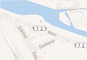 Říční v obci Katovice - mapa ulice