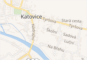 Školní v obci Katovice - mapa ulice