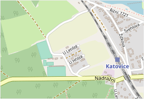 U Letiště v obci Katovice - mapa ulice