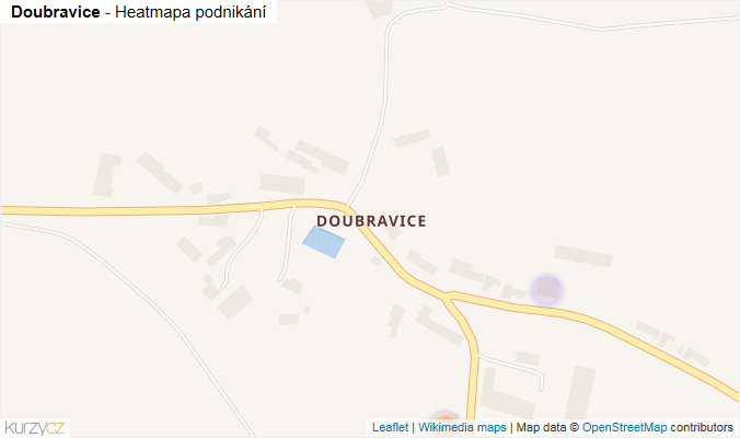 Mapa Doubravice - Firmy v části obce.