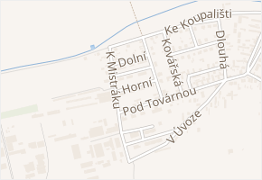 Horní v obci Kaznějov - mapa ulice