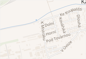 K Mistráku v obci Kaznějov - mapa ulice