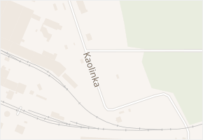 Kaolinka v obci Kaznějov - mapa ulice