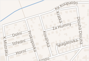 Kovářská v obci Kaznějov - mapa ulice
