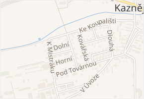Prokopovka v obci Kaznějov - mapa ulice