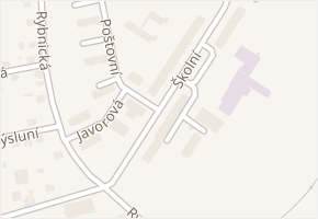 Školní v obci Kaznějov - mapa ulice
