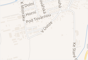 V Úvoze v obci Kaznějov - mapa ulice
