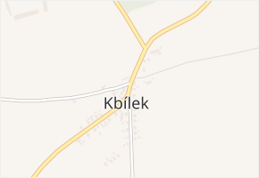 Kbílek v obci Kbel - mapa části obce