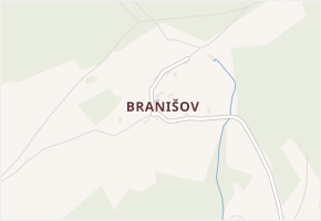 Branišov v obci Kdyně - mapa části obce