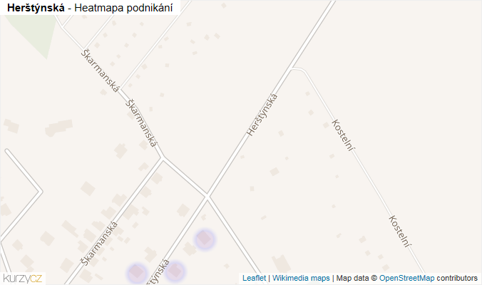 Mapa Herštýnská - Firmy v ulici.