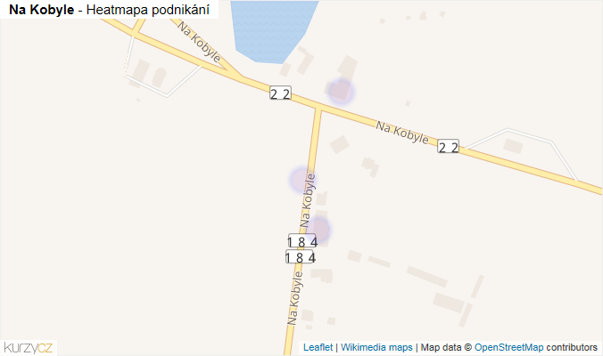 Mapa Na Kobyle - Firmy v ulici.